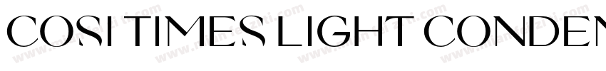 Cosi Times Light Condensed字体转换